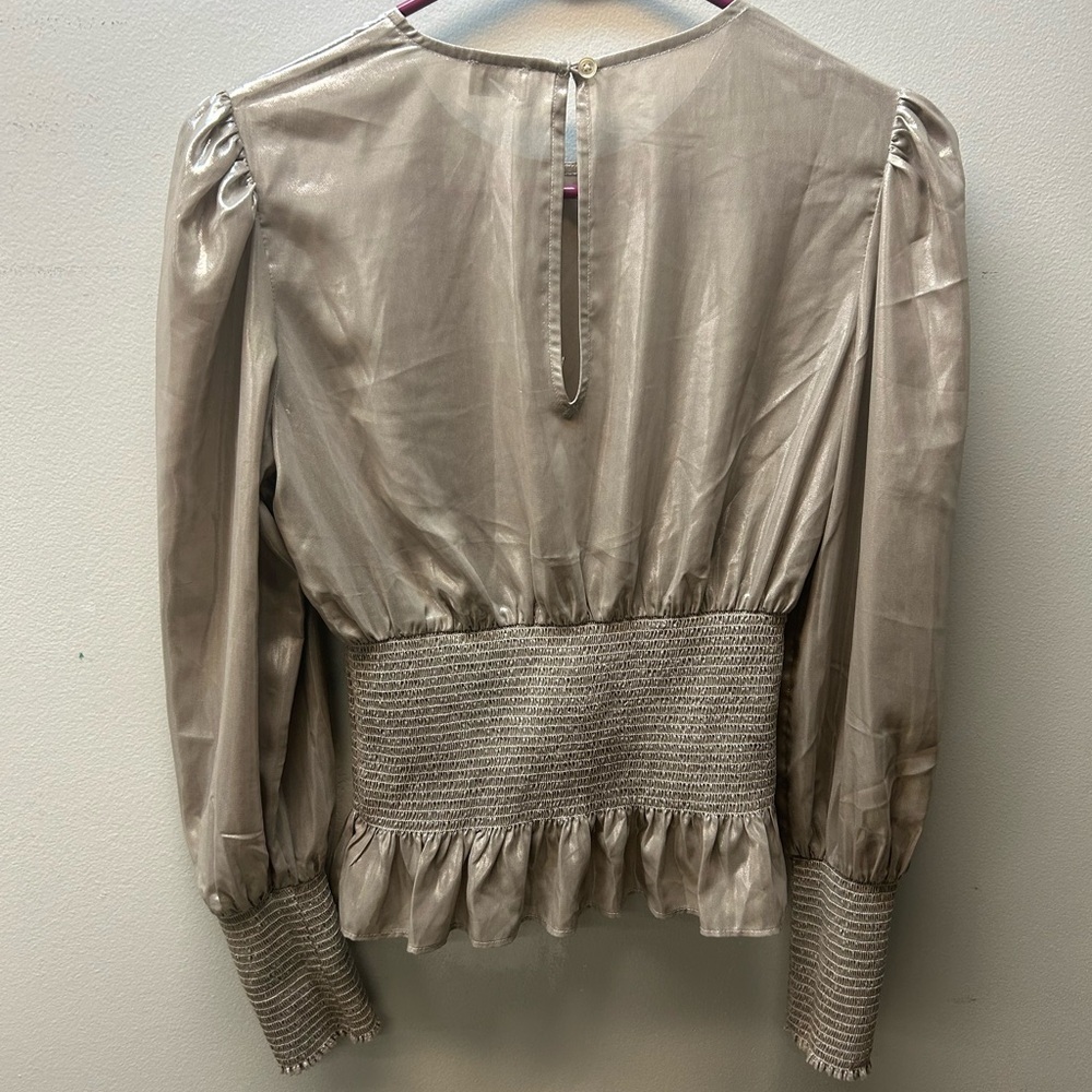 Wilfred Shimmering Silver Blouse - Picture 6 of 8
